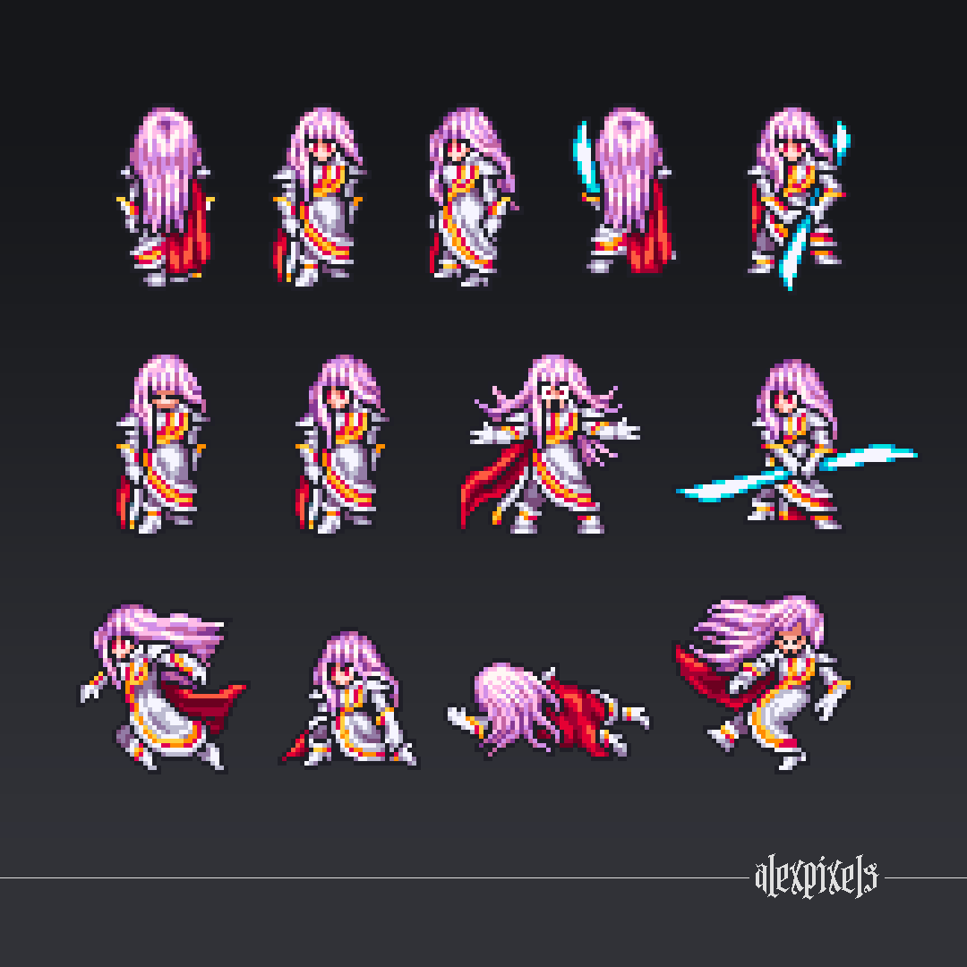 Pink Haired Hero Poses